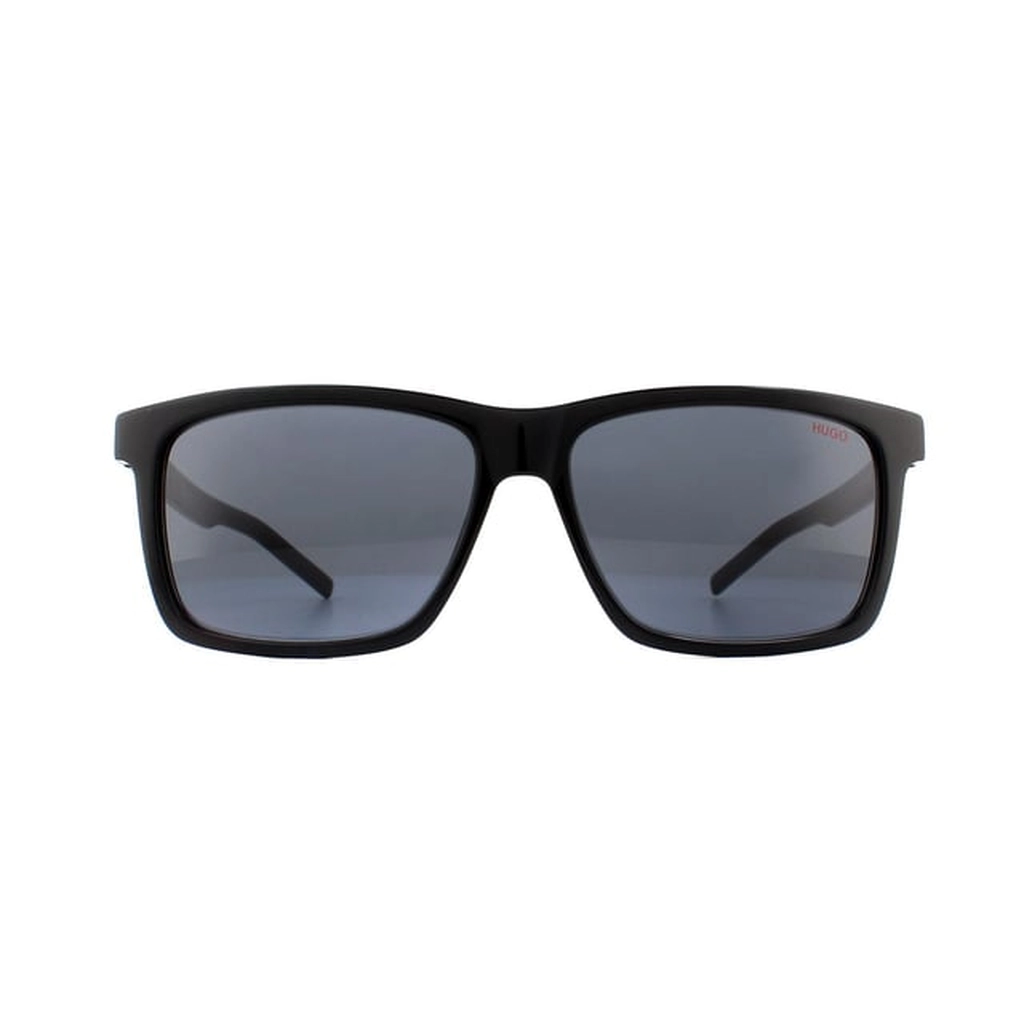 Hugo Boss by Rectangle Mens Black Grey Sunglasses - One Size